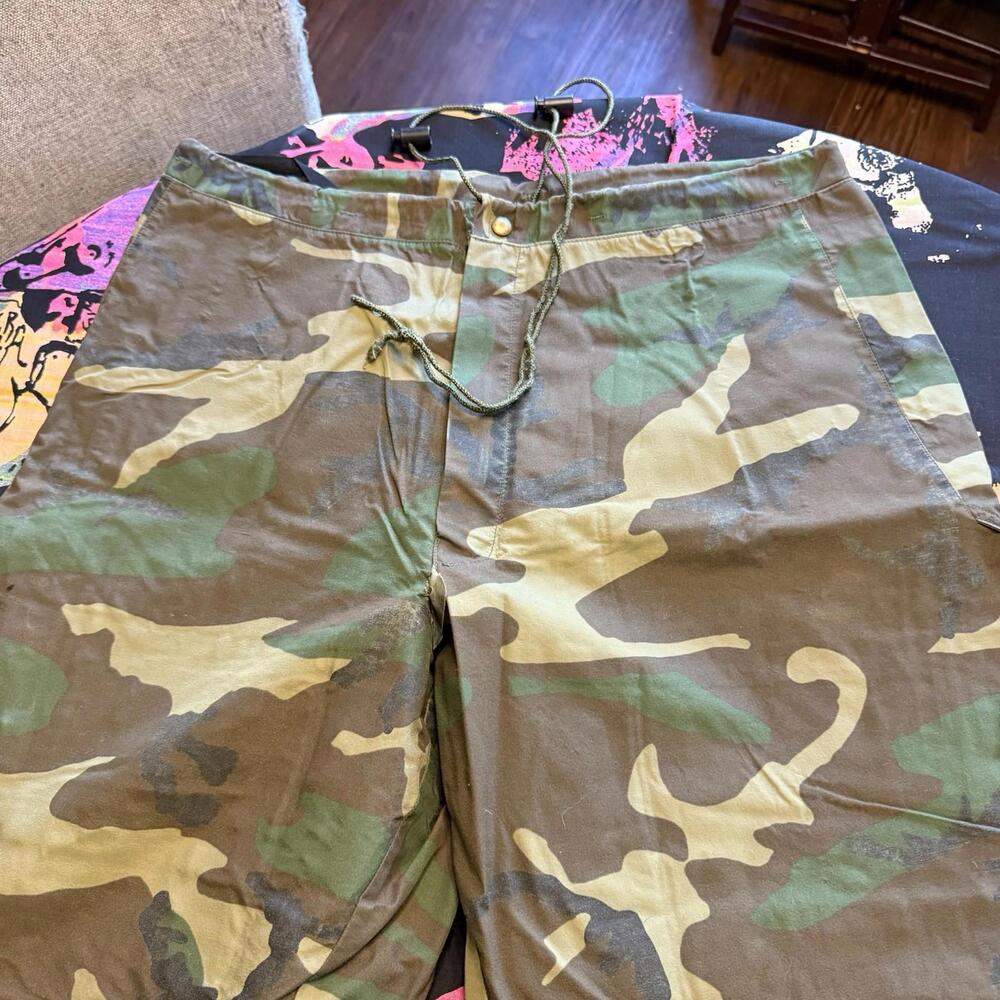 Vintage 80s‎ US Military Cold Weather Gore-Tex Camo Trousers M81 Woodland 36x32 - Picture 4 of 9